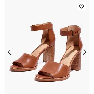 Madewell Paulette Sandal Size 7.5, English Saddle